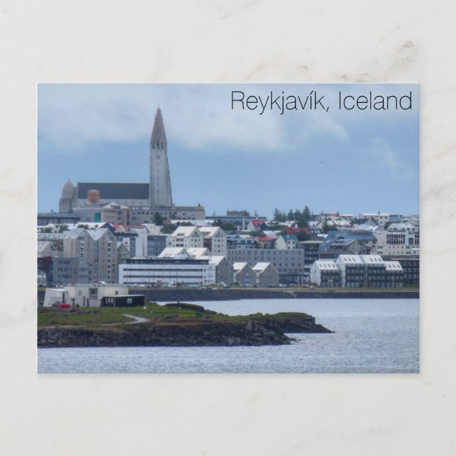 Reykjavík, Carte postale Islande (Devant)