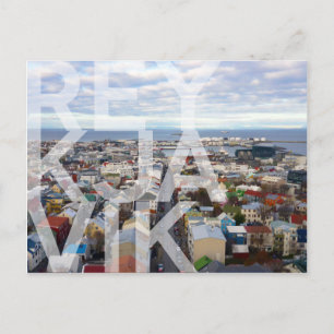 Reykjavík City City POSTCARD Postkarte