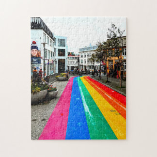 Reykjavik Farbige Straßen-Puzzle