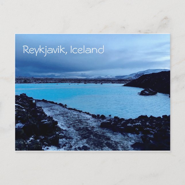 Reykjavik Island Blue Lagoon Postcard Postkarte (Vorderseite)
