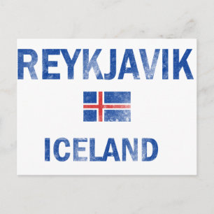 Reykjavik Island Designs Postkarte