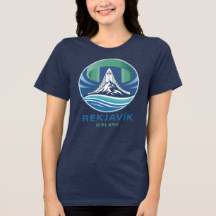 Reykjavik Island Europa Tri-Blend Shirt