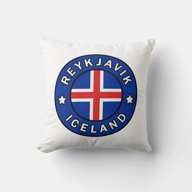 Reykjavik Island Kissen (Vorderseite)