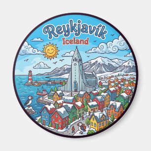 Reykjavík Island Magnet