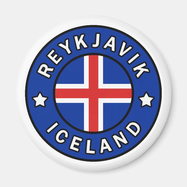 Reykjavik Island Magnet (Vorne)