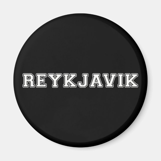 Reykjavik Island Magnet (Vorne)