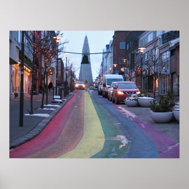 Reykjavík Island Poster (Vorne)