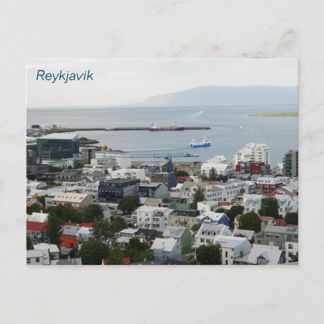 Reykjavik Island Postkarte (Vorderseite)