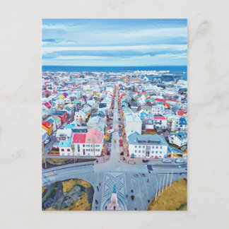 Reykjavík, Island Postkarte
