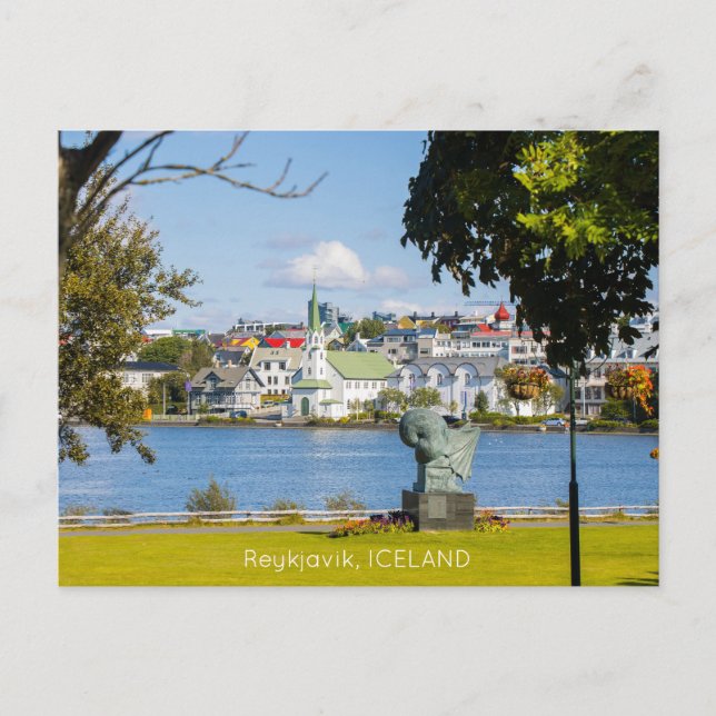 Reykjavik Island Postkarte (Vorderseite)
