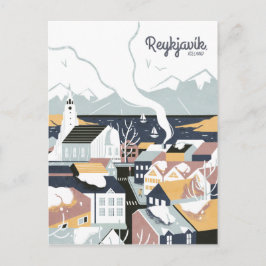 Reykjavik, Island, Postkarte