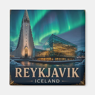 🧲 Reykjavik Island Reise Andenken Für Besucher Magnet