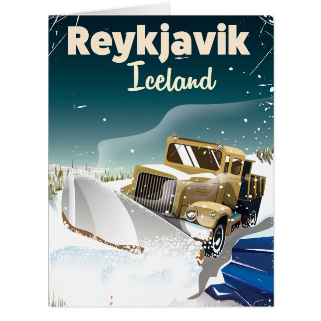 Reykjavik Island Reiseausdruck (Vorderseite)