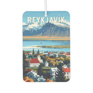 Reykjavík Island Reisen Vintag Autolufterfrischer
