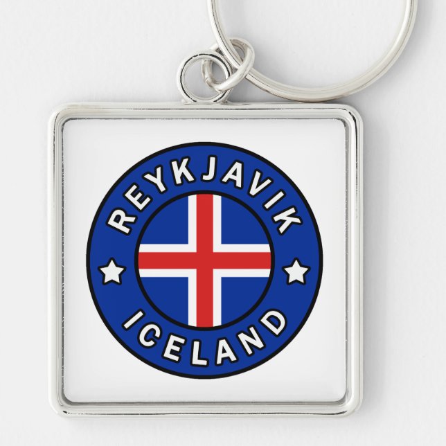 Reykjavik Island Schlüsselanhänger (Vorne)