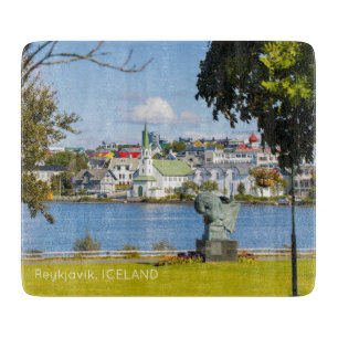 Reykjavik Island Schneidebrett