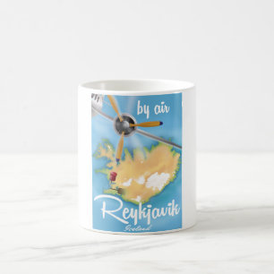 Reykjavik, isländisches Reiseplakat Kaffeetasse