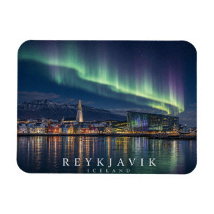 Reykjavik Nordlicht Magnet