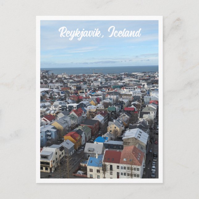 Reykjavik Postcard Postkarte (Vorderseite)