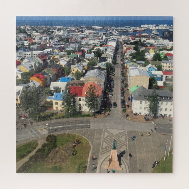 Reykjavík, puzzle de l'Islande (Horizontal)