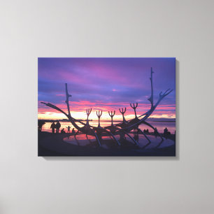 Reykjavik Sonnenuntergang Leinwand #3