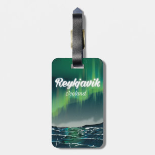 Reykjavik Vintage Travel Poster Gepäckanhänger