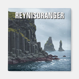 Reynisdrangar Island Travel Magnet