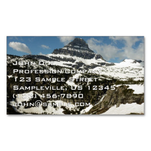 Reynolds Mountain vom Logan Pass beim Glacier Park Magnetische Visitenkarte