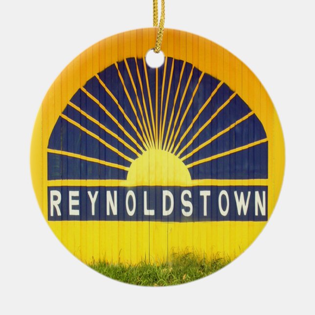 Reynoldstown,Atlanta,Georgia,Merry Christmas Y'all Keramikornament (Vorne)