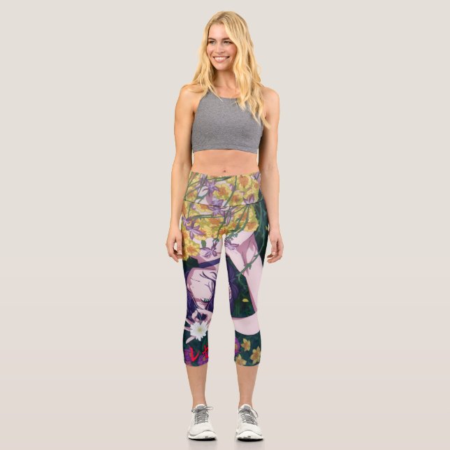Reze Chainsaw-Mann Capri Leggings (Vorderseite)
