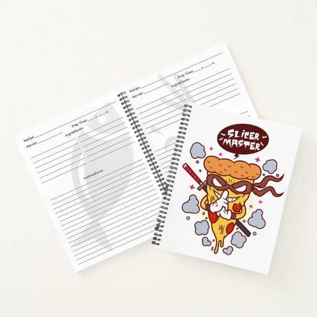 Rezept 8.5" x 11" Spiral Notebook Notizbuch (Innenseite)