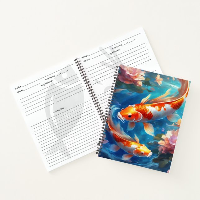 Rezept 8.5" x 11" Spiral Notebook Notizbuch (Innenseite)
