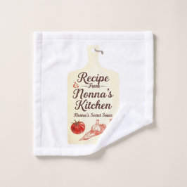 Rezept aus Nonnas Küche Handtuch | Italienisch Gr Waschlappen