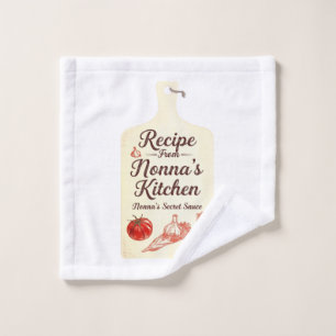 Rezept aus Nonnas Küche Handtuch Italienisch Gr Waschlappen