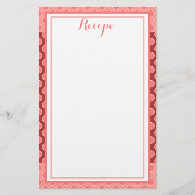 Rezept Briefpapier (Vorderseite)
