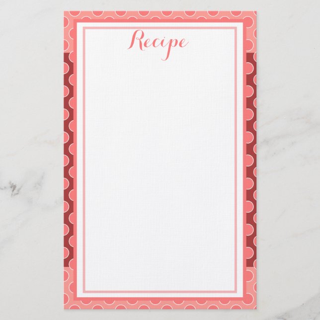 Rezept Briefpapier (Vorderseite)
