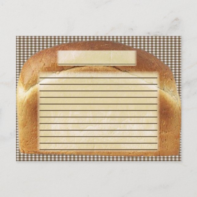 Rezept Brot Postkarte (Vorderseite)