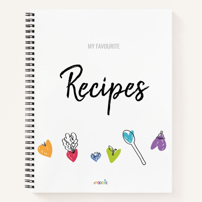 Rezept Buch zum Schreiben (Vorderseite)