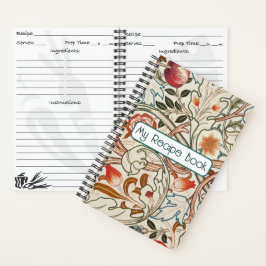 Rezept buchen - William Morris Design Notizbuch