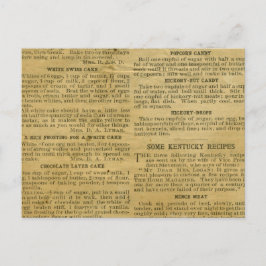 Rezept Card Antique Kentucky Postkarte