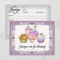 Rezept Card Cupcake Niedliches Brautparty Wasserfa