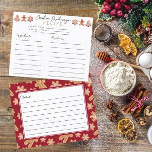 Rezept Card Weihnachts-Cookie-Exchange-Party