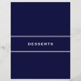 Rezept Divider Desserts Navy Blue