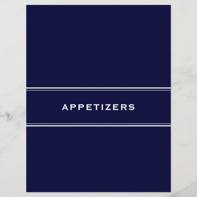 Rezept Divisions Appetizers Navy Blue (Vorderseite)