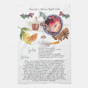 Rezept-Erbsticktücher Apfelwein Geschirrtuch