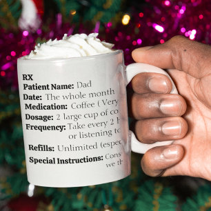 Rezept für das Überleben von Weihnachten  Kaffeetasse