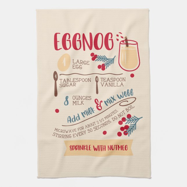 Rezept für eggnog geschirrtuch (Vertikal)