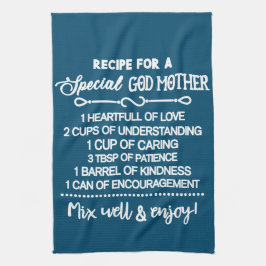 Rezept für eine besondere Großmutter Geschirrtuch