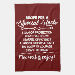 Rezept für eine spezielle Einheit Geschirrtuch