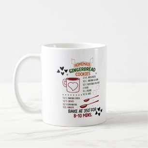 Rezept für hausgemachte Lebkuchen-Weihnachtsgesche Kaffeetasse